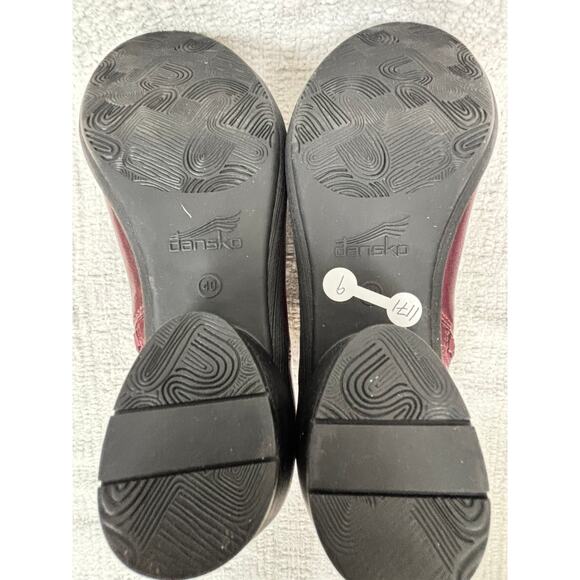 Dansko Women's Burgundy Leather Booties Size 9 NWOB - Picture 6 of 7